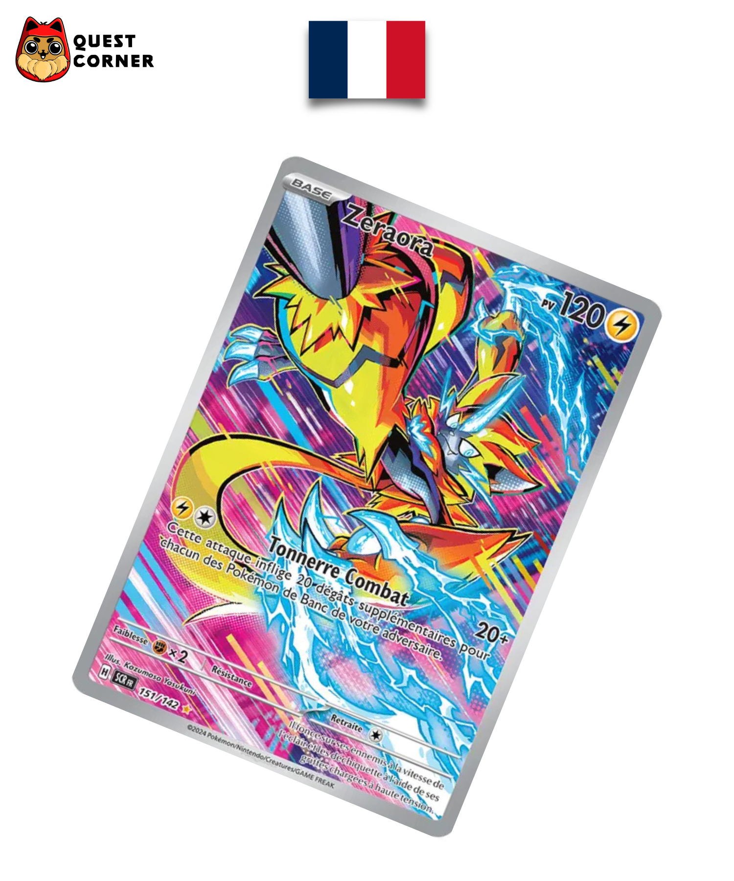 Zeraora AR 151/142 – Couronne Stellaire – Français – NM - Quest Corner