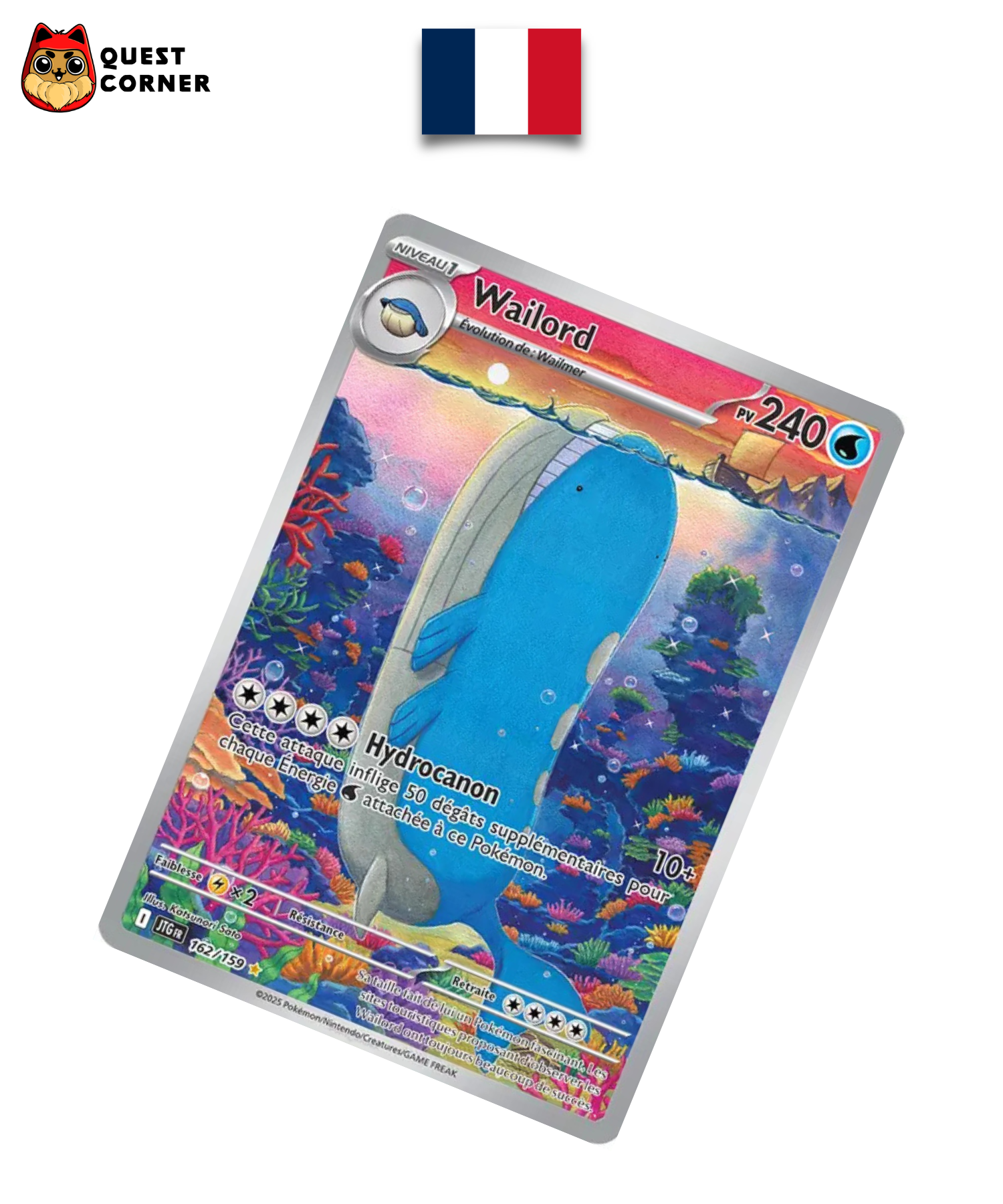 Wailord AR 162/159 – Aventures Ensemble – Français – NM - Quest Corner