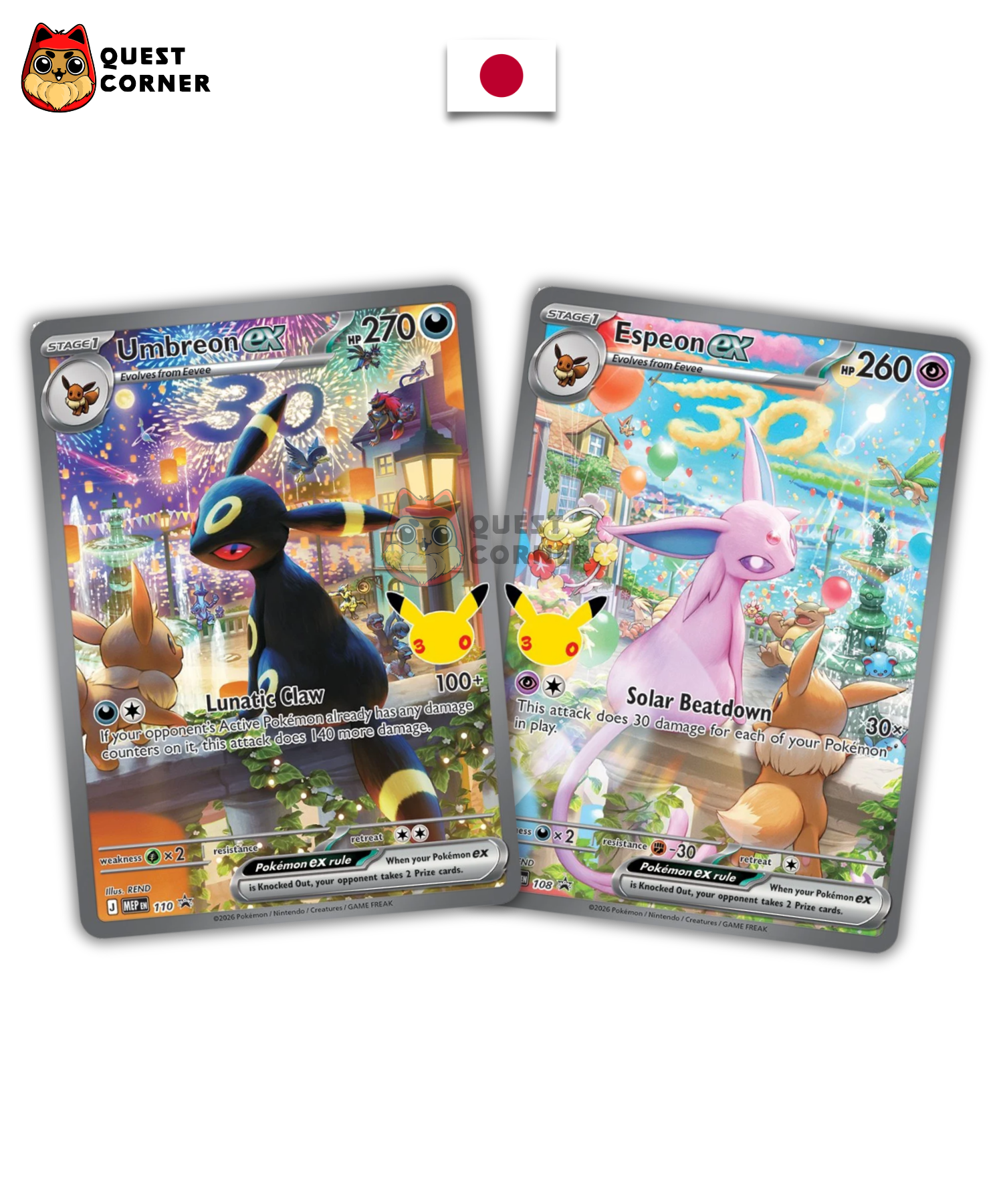 [WAITLIST] Deck Pokémon Premium - Mentali & Noctali - 30th Celebration - Japonais - Quest Corner