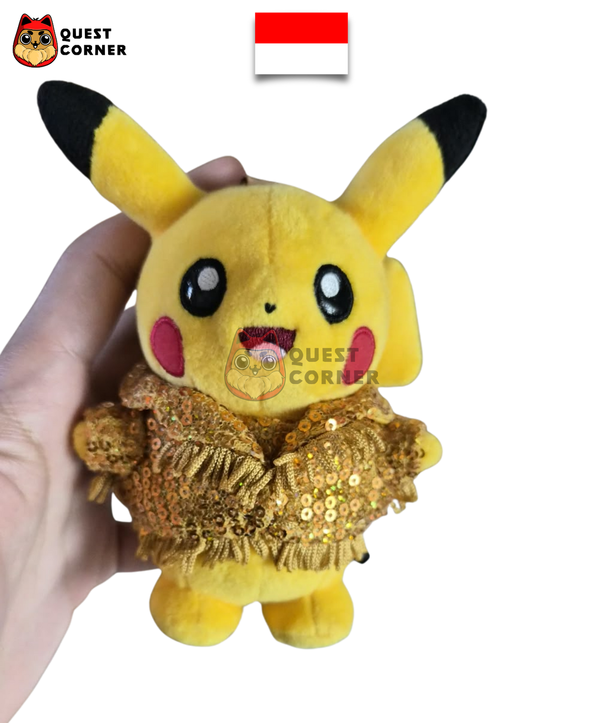 Peluche Pokémon - Pikachu Happy Bareng Pikachu - Indonésie - 2026 - Quest Corner