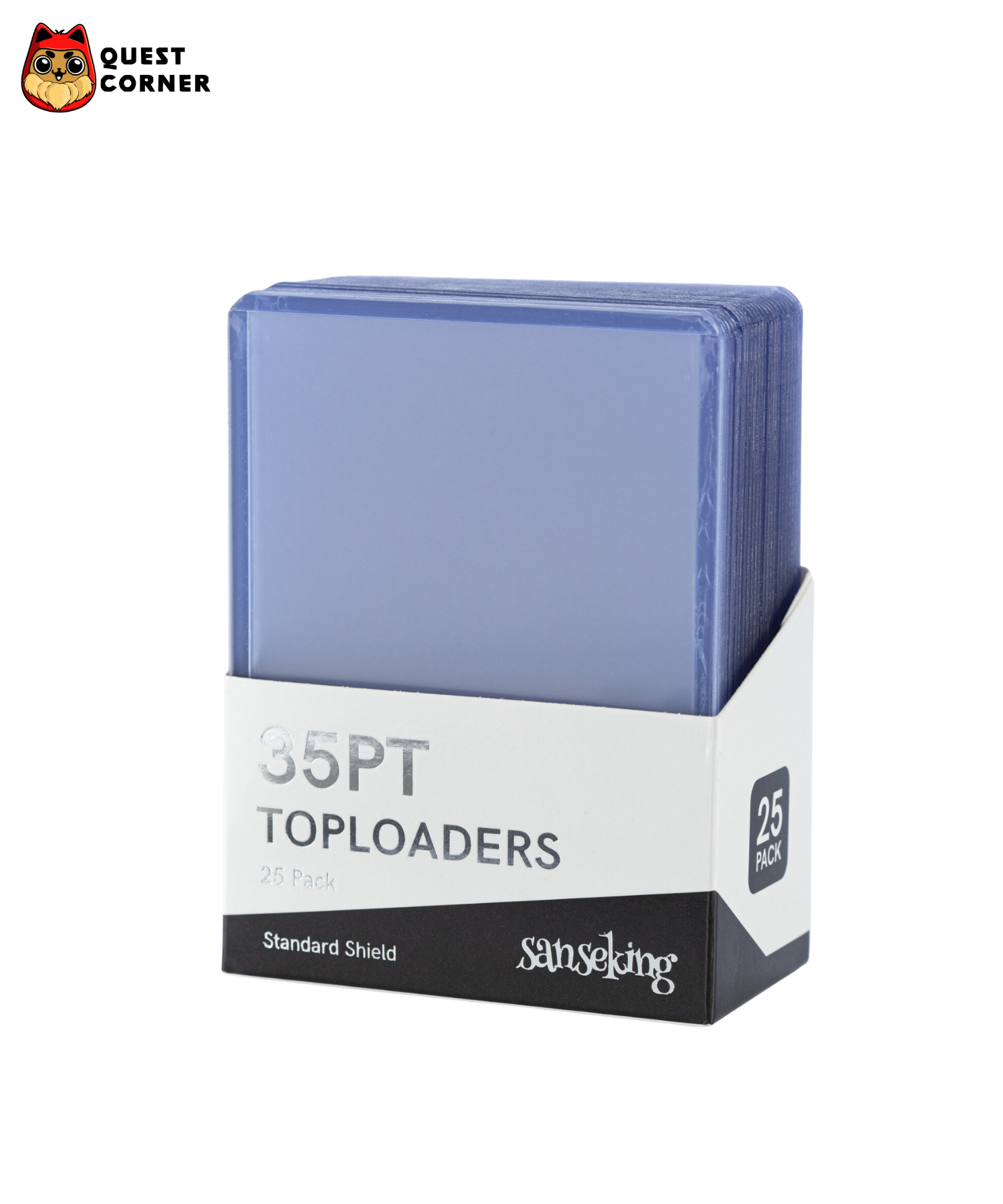 Accessoires TCG – Toploader 35PT Standard x25 – Sanseking – Transparent - Quest Corner