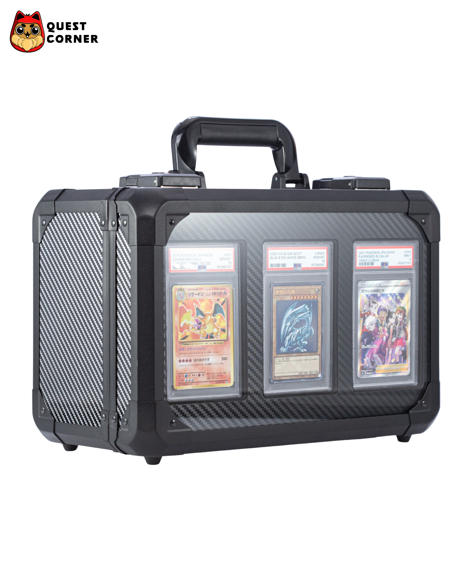 Accessoires TCG – Valisette pour cartes gradées avec vitrine – Sanseking - Quest Corner