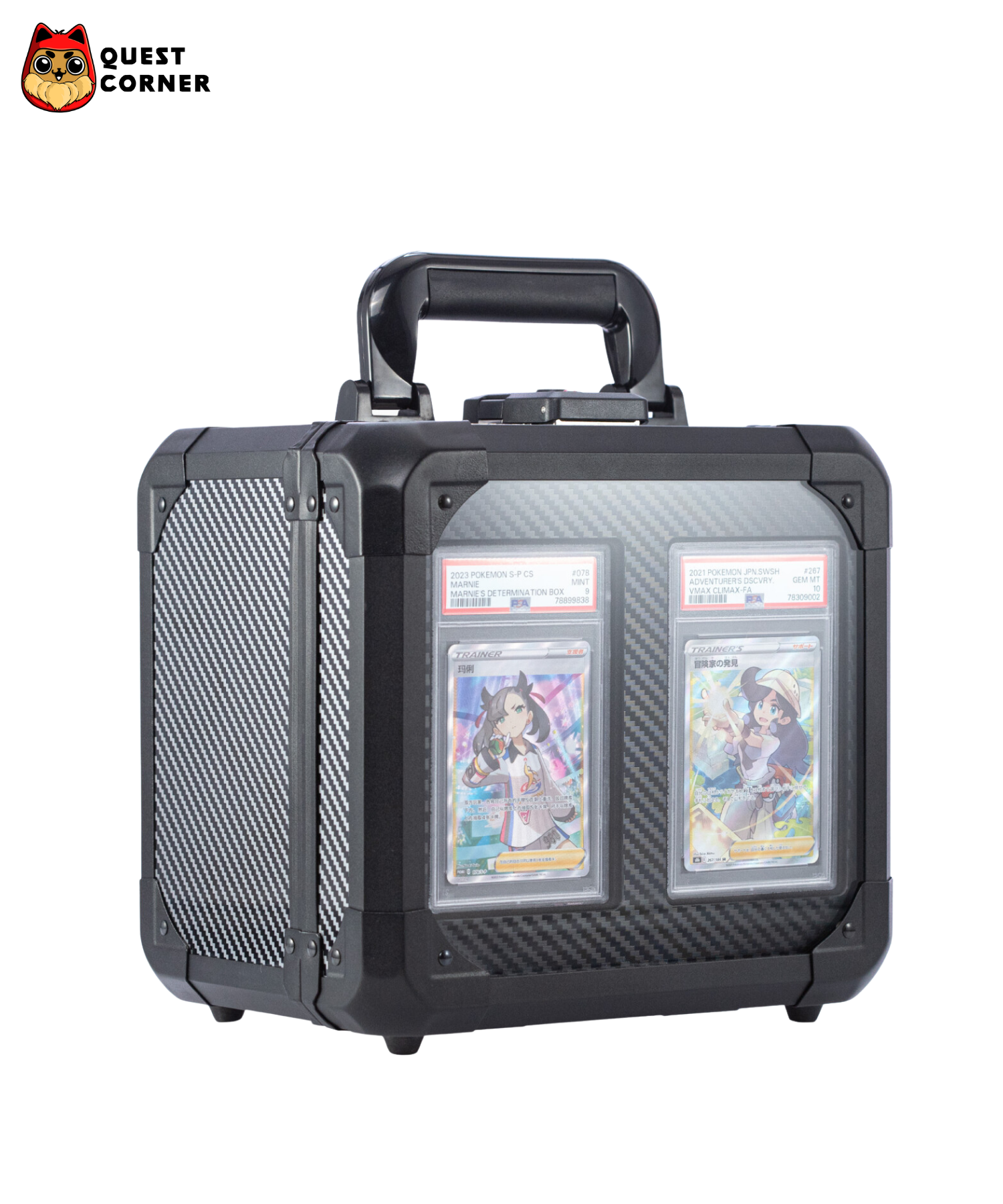 Accessoires TCG – Valisette pour cartes gradées avec vitrine – Sanseking - Quest Corner