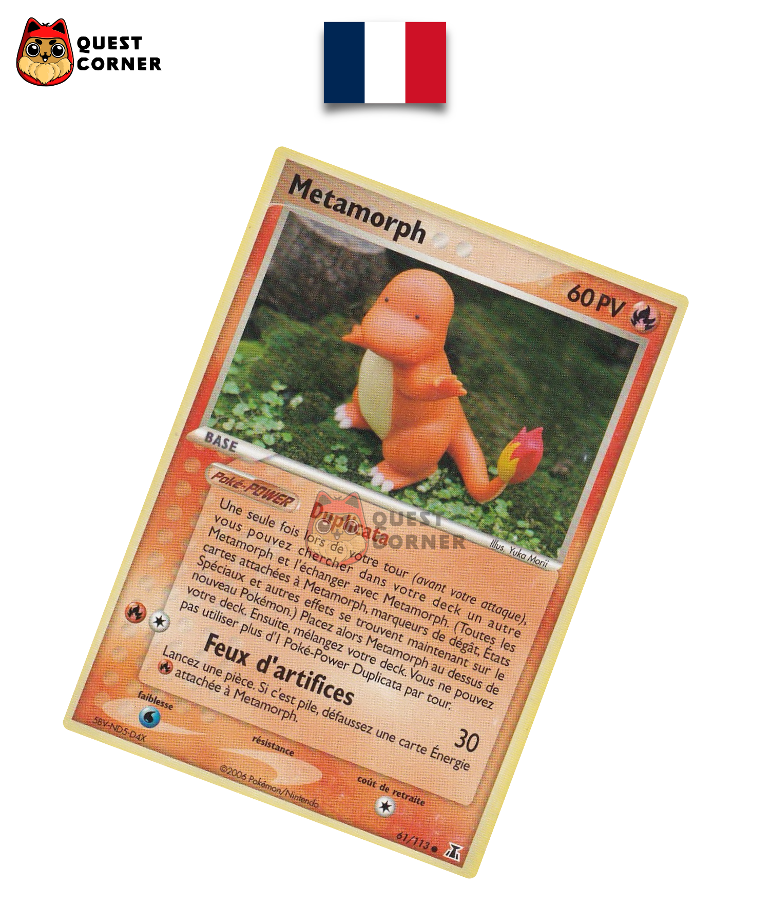 Carte Pokemon – Métamorphe 37/113 – Espèce Delta – Français – Good - Quest Corner