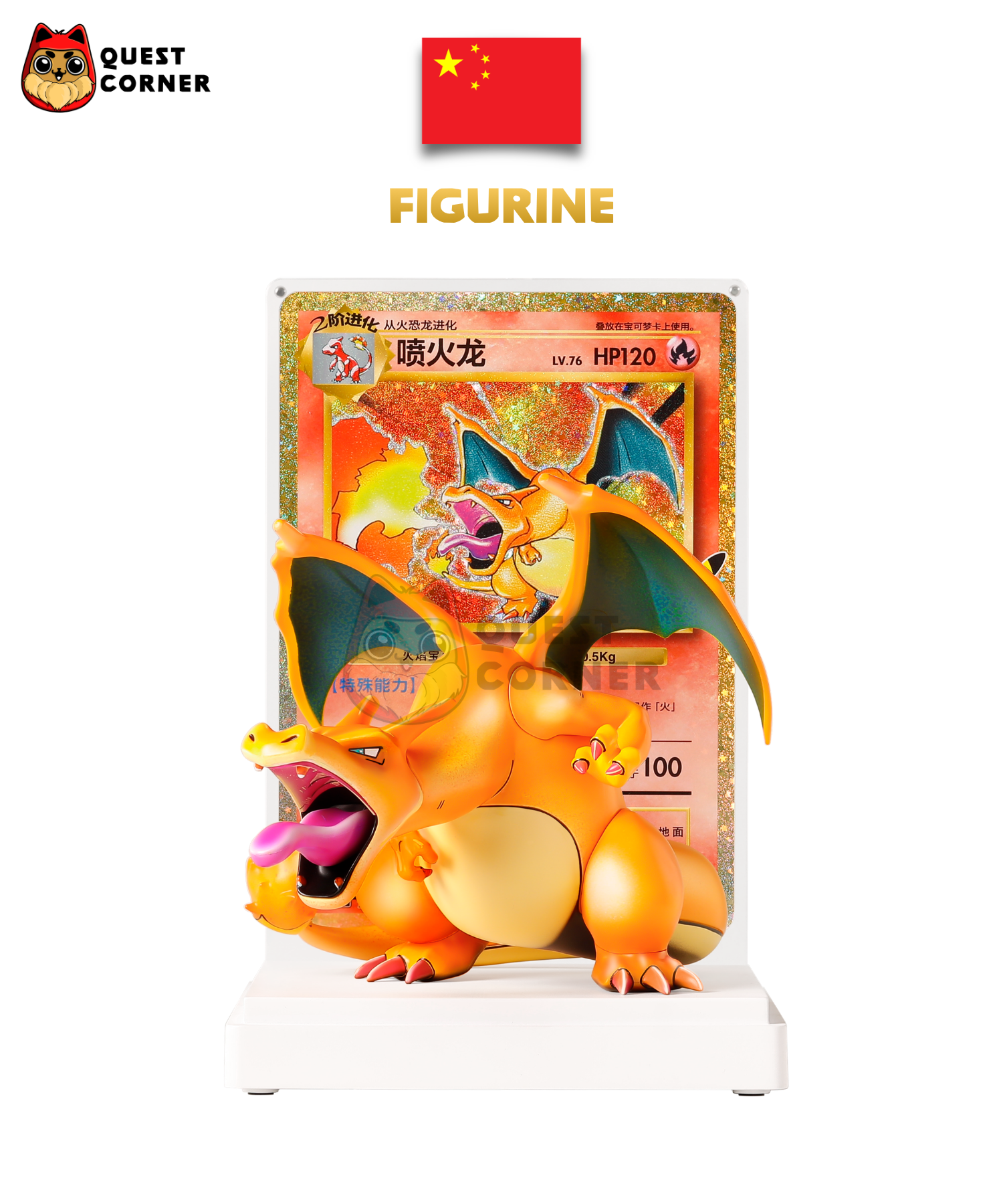 [WAITLIST] Coffret Pokémon - Dracaufeu Figurine 30th Celebration - Chinois simplifié - Quest Corner