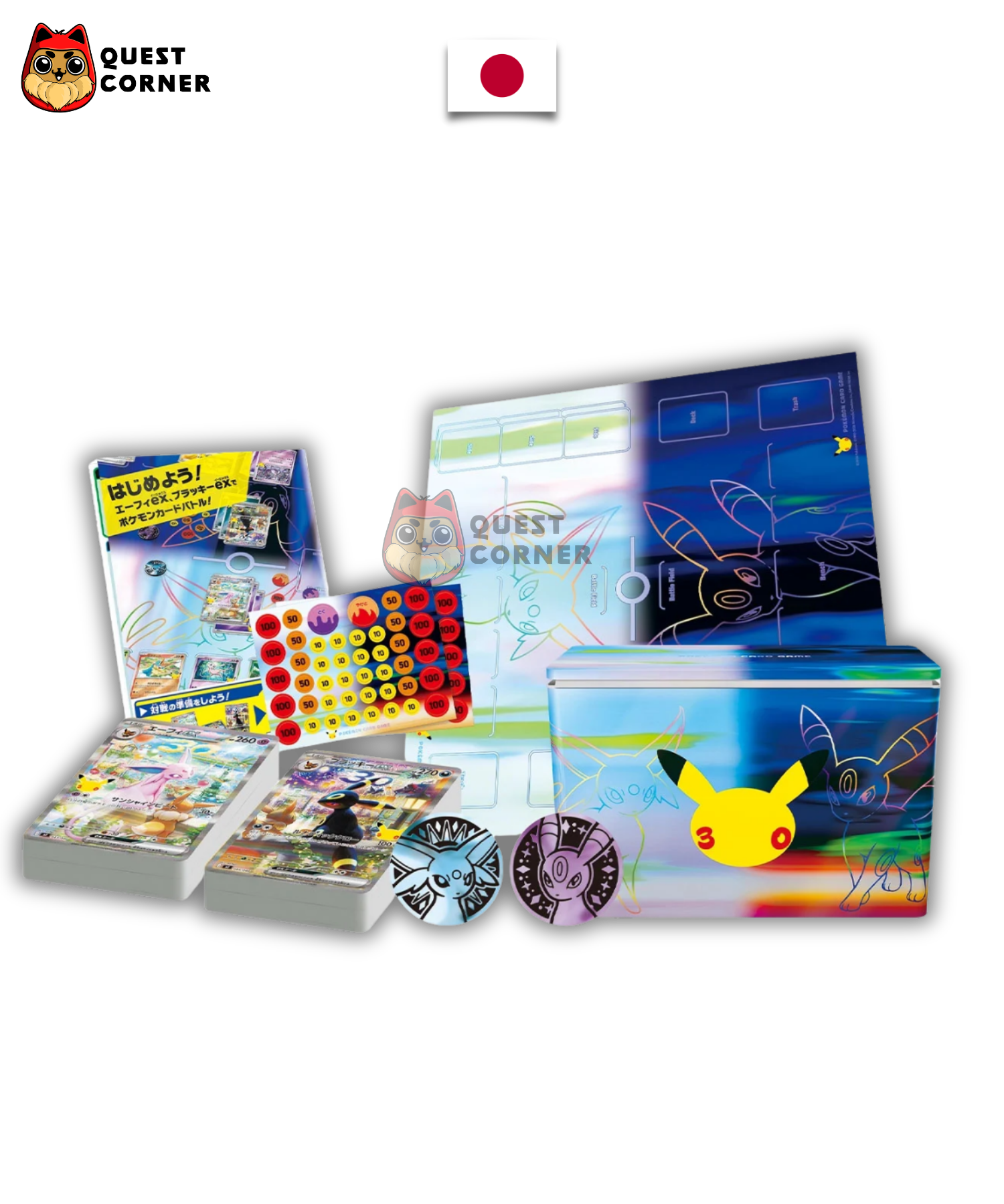 [WAITLIST] Deck Pokémon Premium - Mentali & Noctali - 30th Celebration - Japonais - Quest Corner