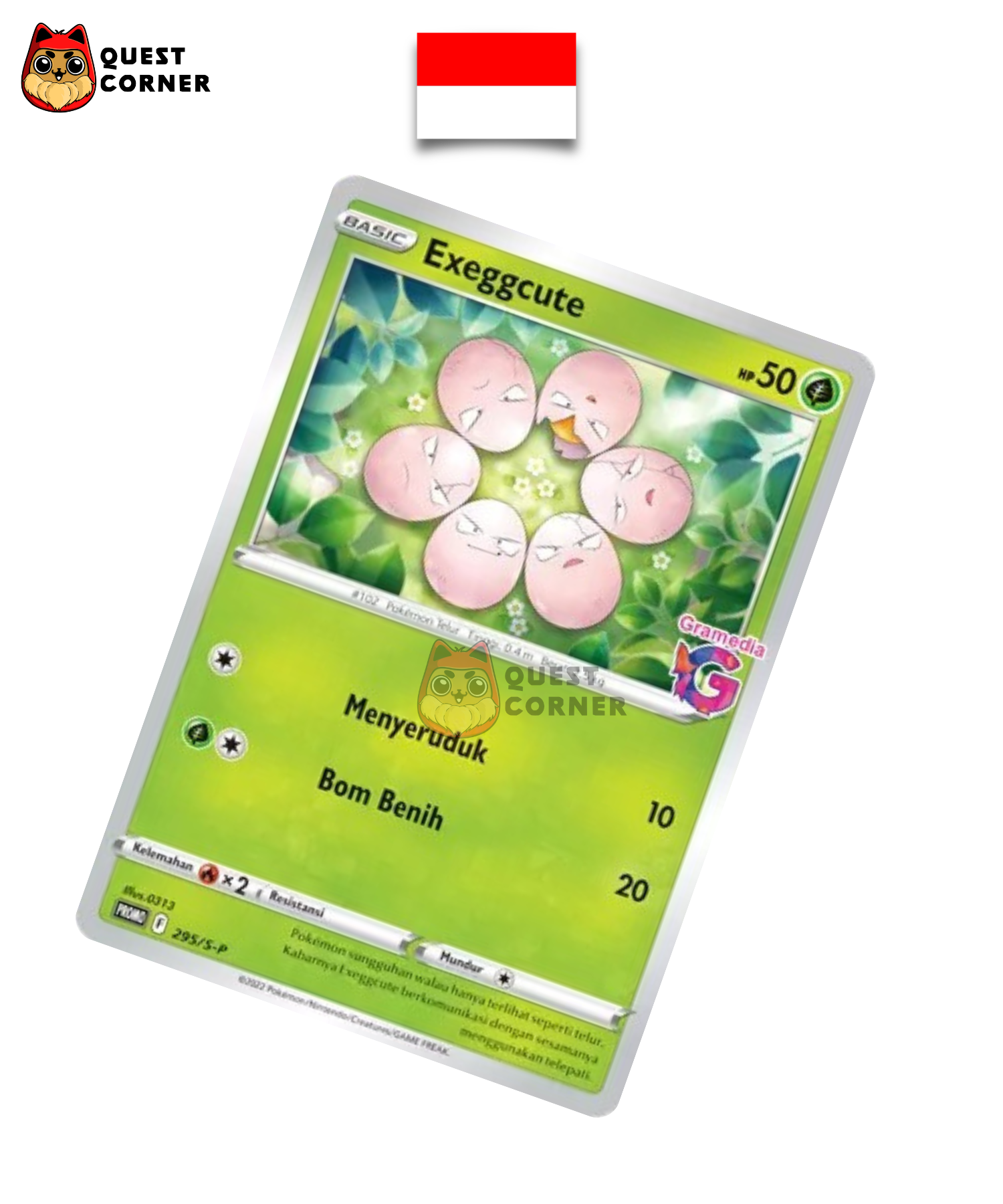 Carte Pokémon - Noeunoeuf 295/S-P - Promo Gramedia - Indonésien - Quest Corner