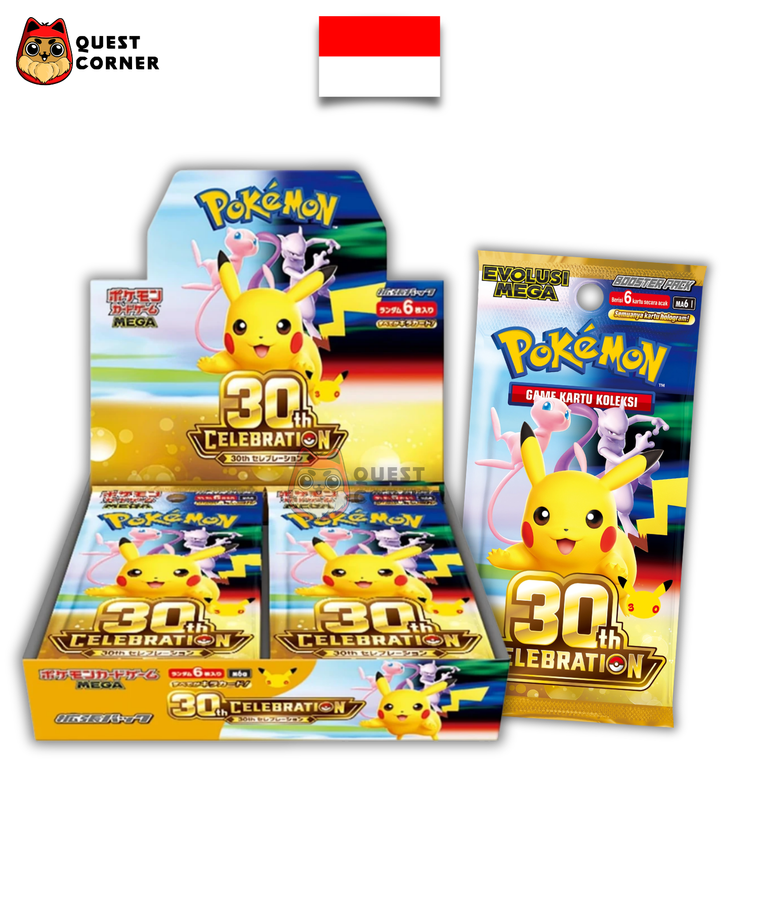 [WAITLIST] Display Pokémon - 30th Celebration - M6a (MA6I) - Scellé - Indonésien - Quest Corner