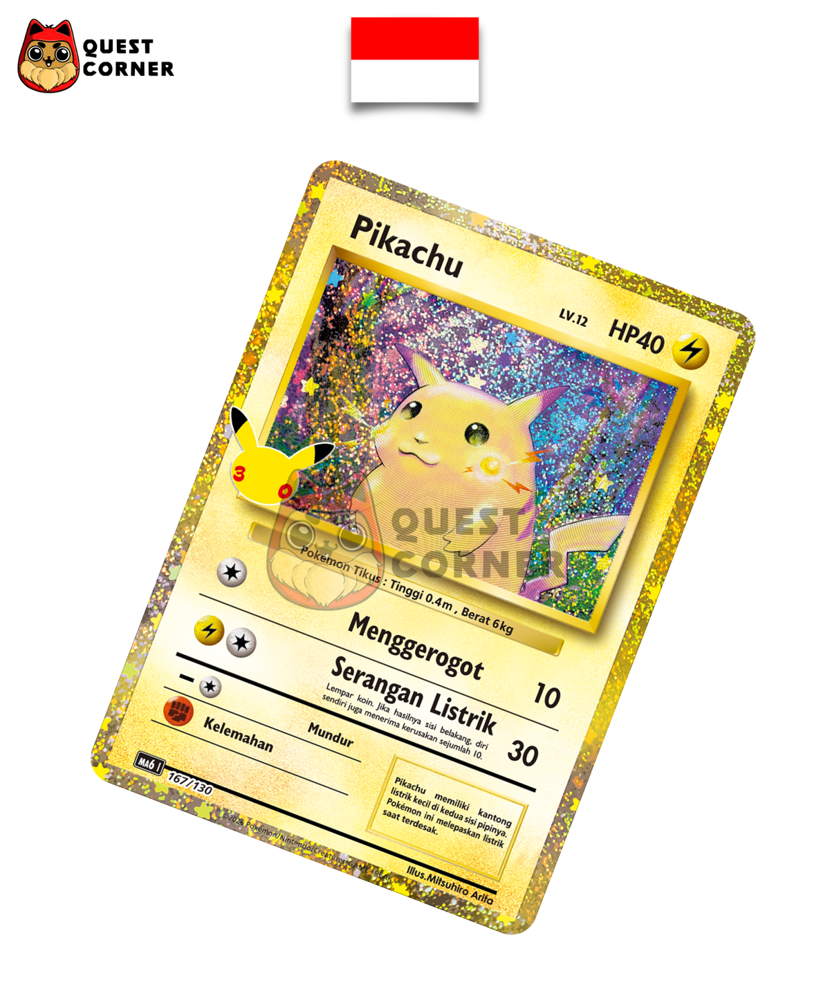 Pikachu 167/130 – MA6 – Indonésien - Quest Corner