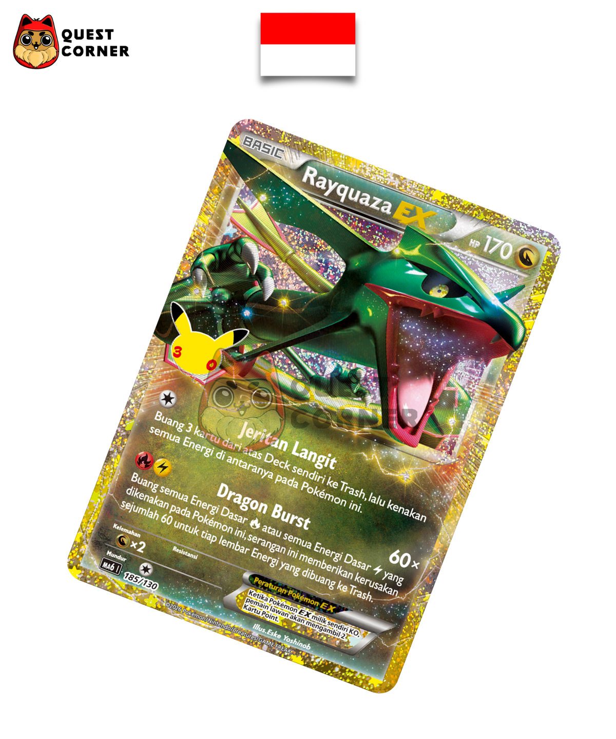 Rayquaza-EX 185/130 – MA6 – Indonésien - Quest Corner
