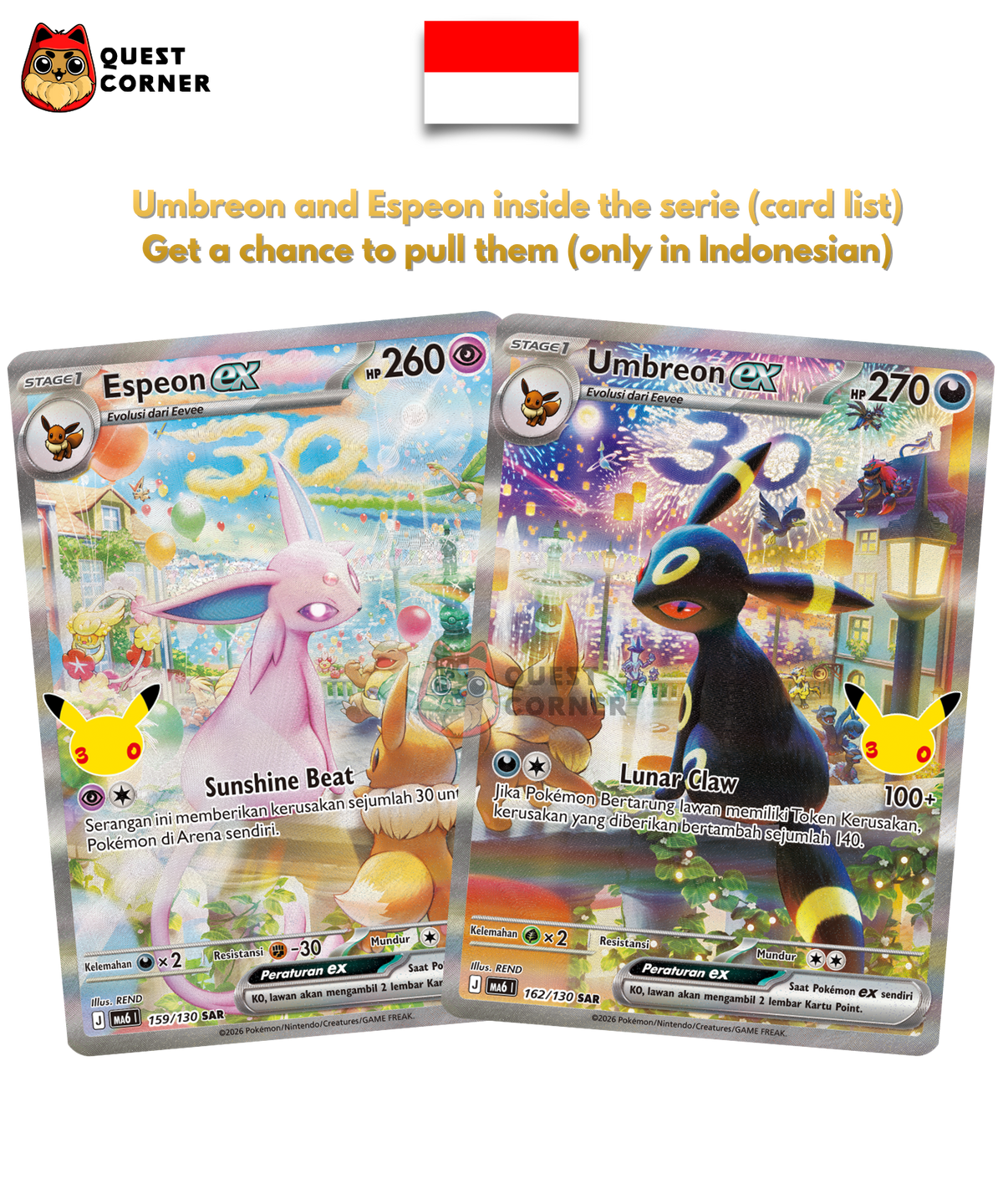 [PRECO] Display Pokémon - 30th Celebration - M6a (MA6I) - Scellé - Indonésien