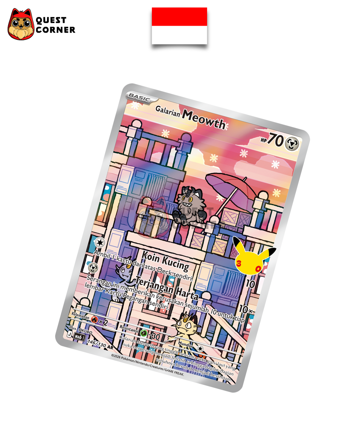 Miaouss de Galar 146/130 – MA6 – AR – Indonésien - Quest Corner