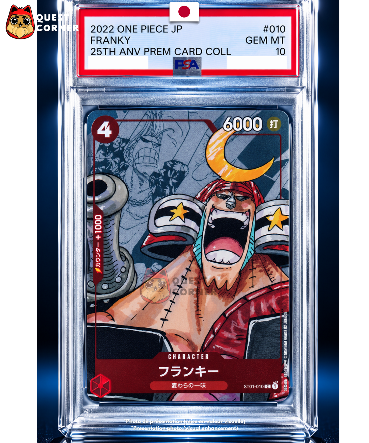 Franky ST01-010 – 25th Anniversary Premium Card Collection – PSA 10 – Japonais