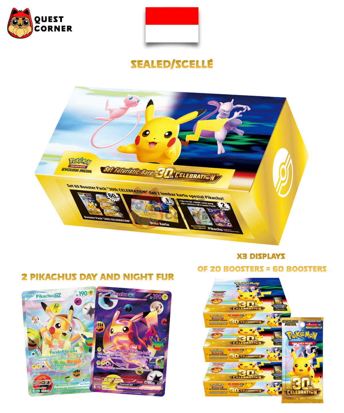 Coffret Pokémon - UPC Futuristic Box - 30th Celebration - Indonésien - Quest Corner