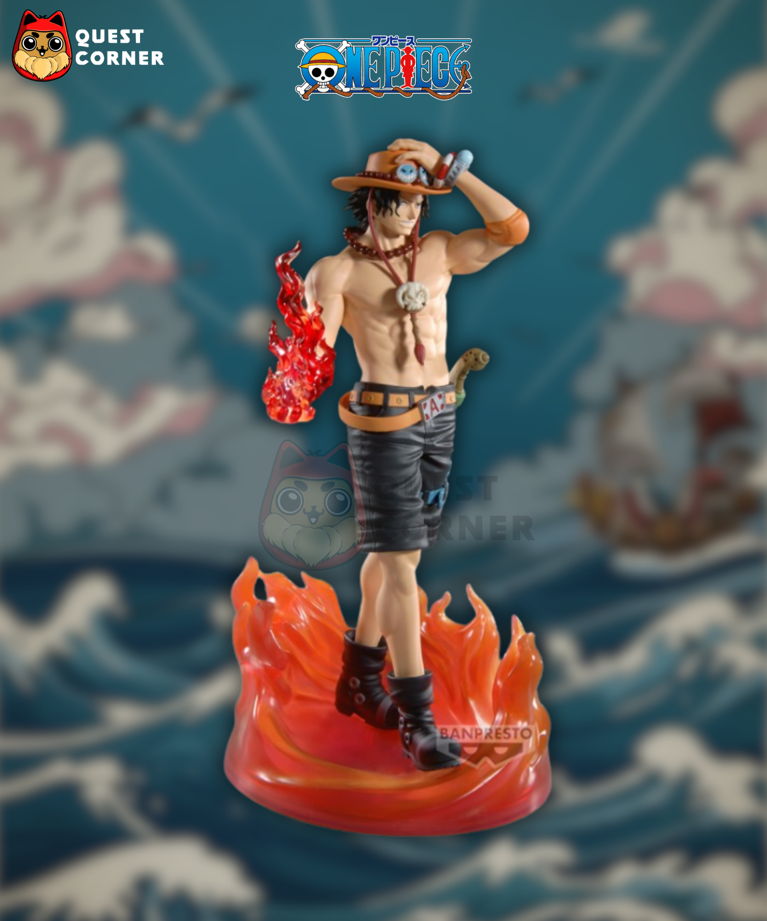 Figurine PORTGAS D.ACE – One Piece – THE SHUKKO LOGIA Special Edition – Banpresto