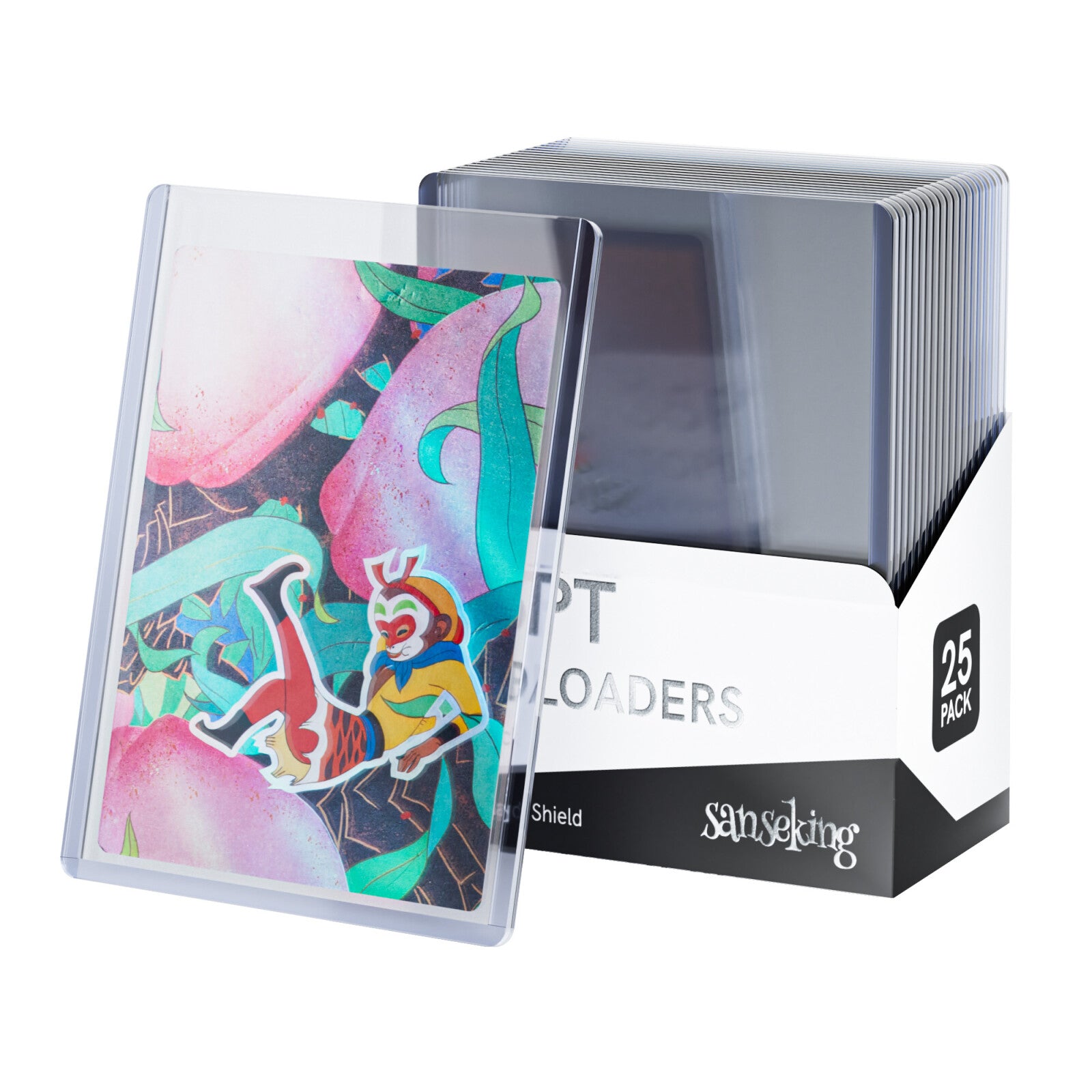 Accessoires TCG – Toploader 35PT Standard x25 – Sanseking – Transparent - Quest Corner