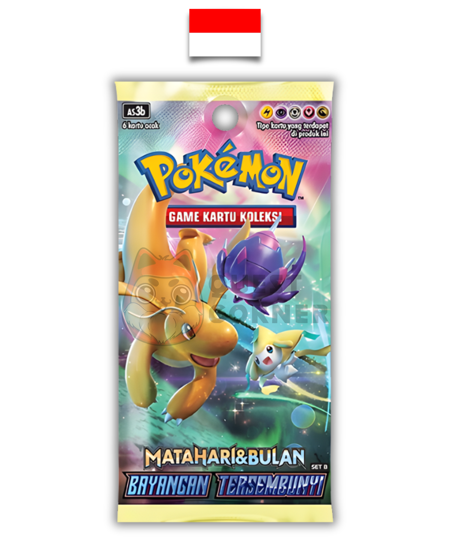 Booster Pokémon – Soleil & Lune Ombre Cachée - AS3b – Indonésien - Quest Corner