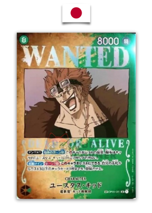 Carte One Piece – Eustass “Captain” Kid OP01-051 – SP Wanted – Romance Dawn – Japonais - Quest Corner