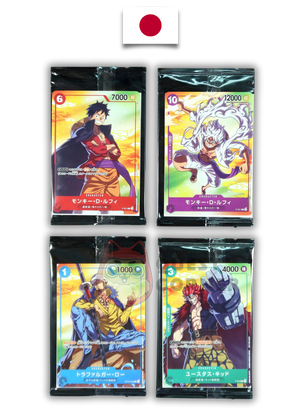 Set Complet One Piece – Promos 7-Eleven – 4 Cartes Scellées – Japonais - Quest Corner