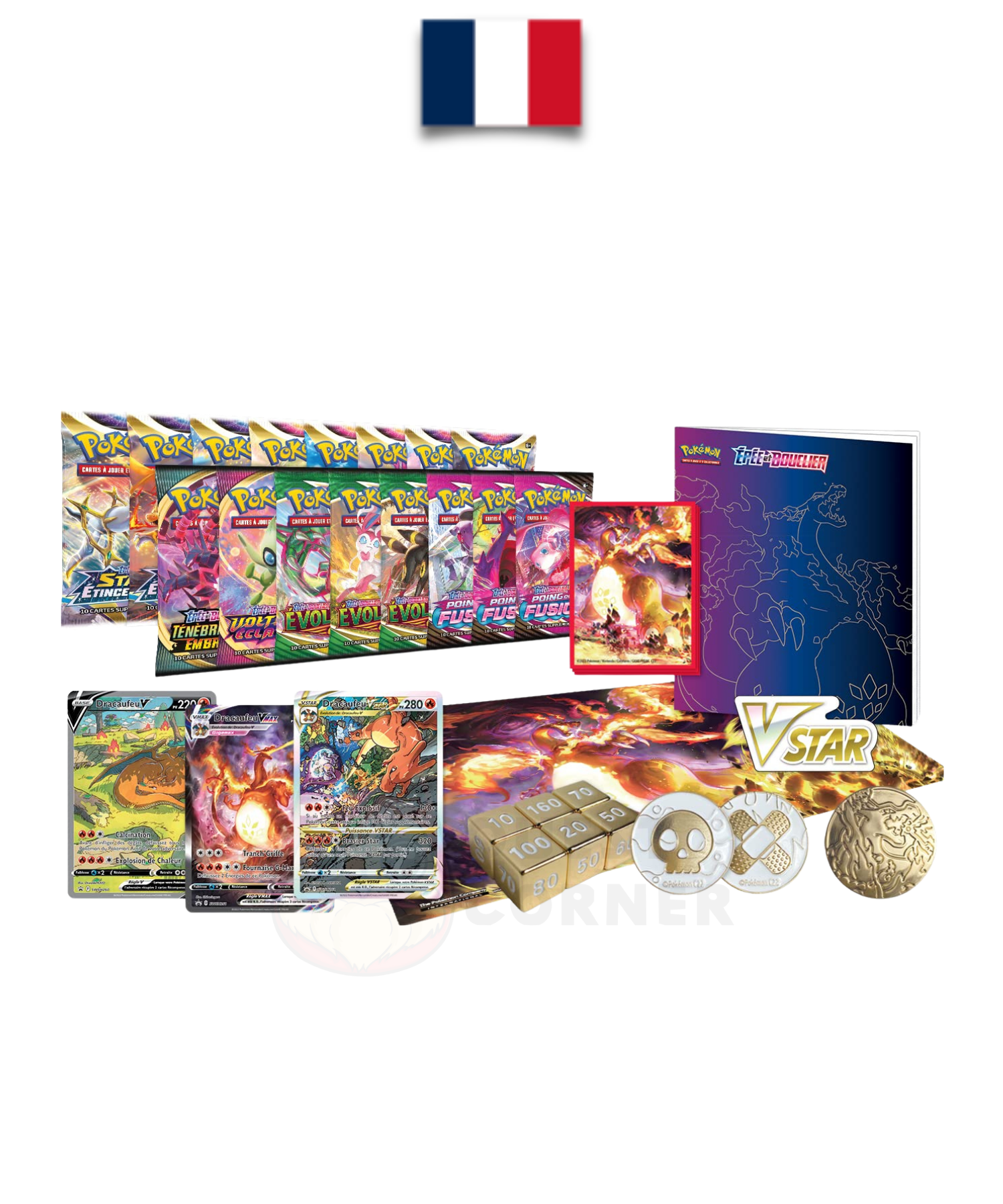 Coffret Collection Ultra Premium Dracaufeu – Épée & Bouclier – Pokémon FR – Scellé - Quest Corner