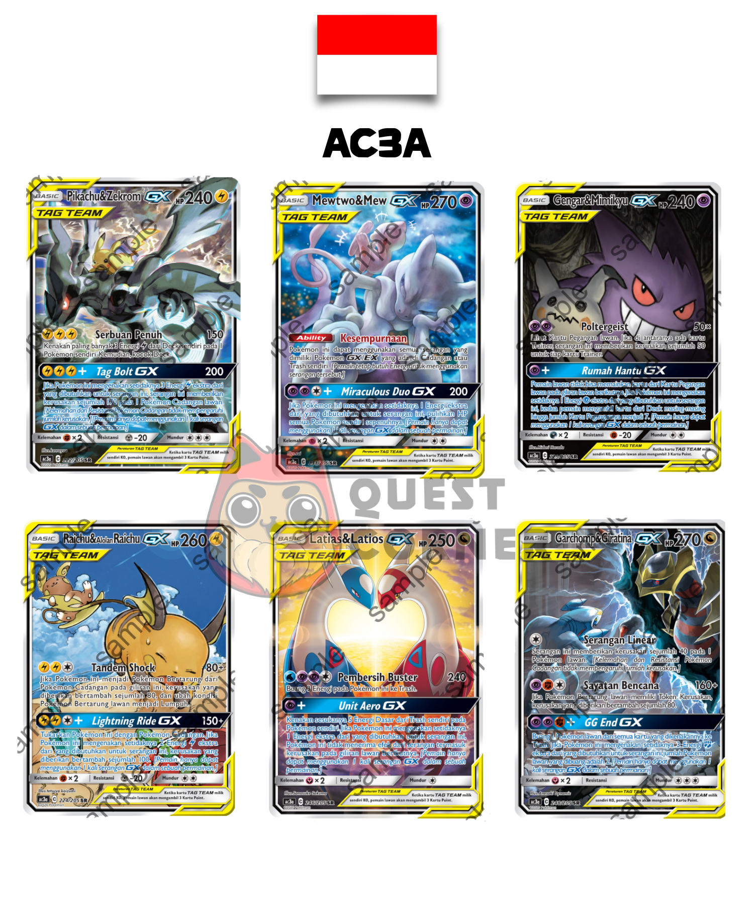 Bundle Pokémon – Soleil & Lune Tag Team : Zekrom & Pikachu + Dracaufeu & Reshiram - Quest Corner