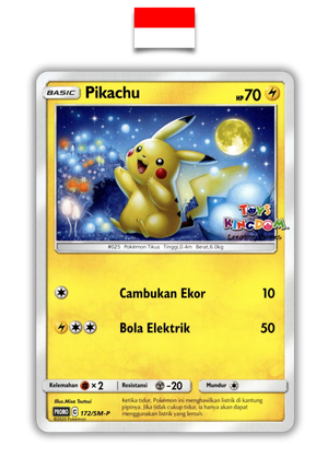 Carte Pokémon – Pikachu Toys Kingdom 172/SM-P Promo – Indonésien - Quest Corner