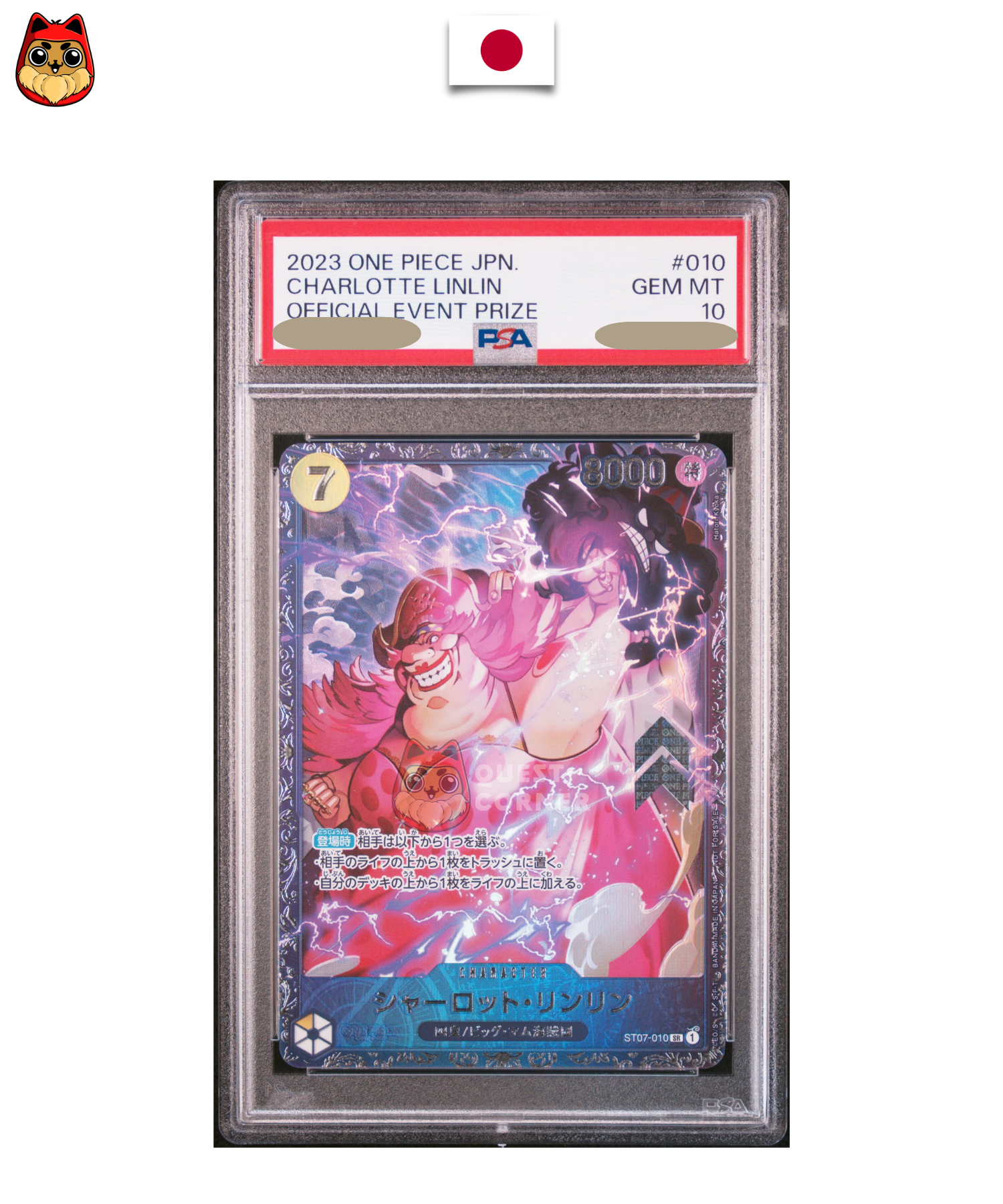 Charlotte Linlin ST07-010 - Official Event Top Prize 2023 – One Piece - Japonais – PSA 10 - Quest Corner