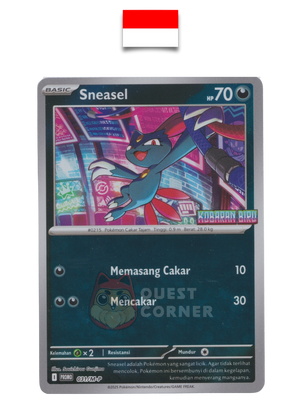 Carte Pokémon – Farfuret 031/M-P – Reverse Holo – Promo Stamp – Kobaran Biru – Indonésien - Quest Corner