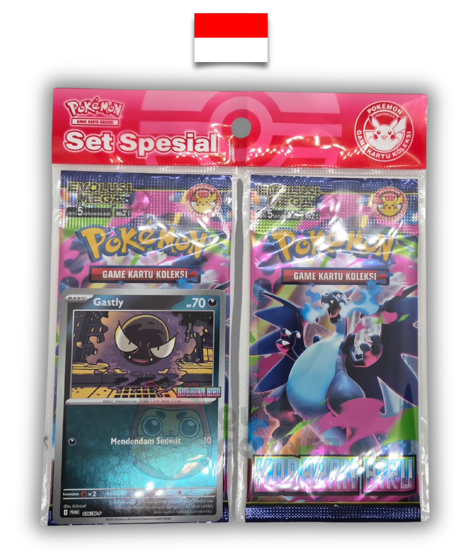 Set Pokémon – Special Set Kobaran Biru – Fantominus Promo – Indonésien - Quest Corner