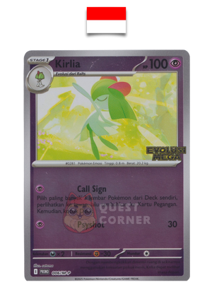 Carte Pokémon – Tarsal 005/M-P – Reverse Holo – Promo Stamp – Evolusi Mega – Indonésien - Quest Corner