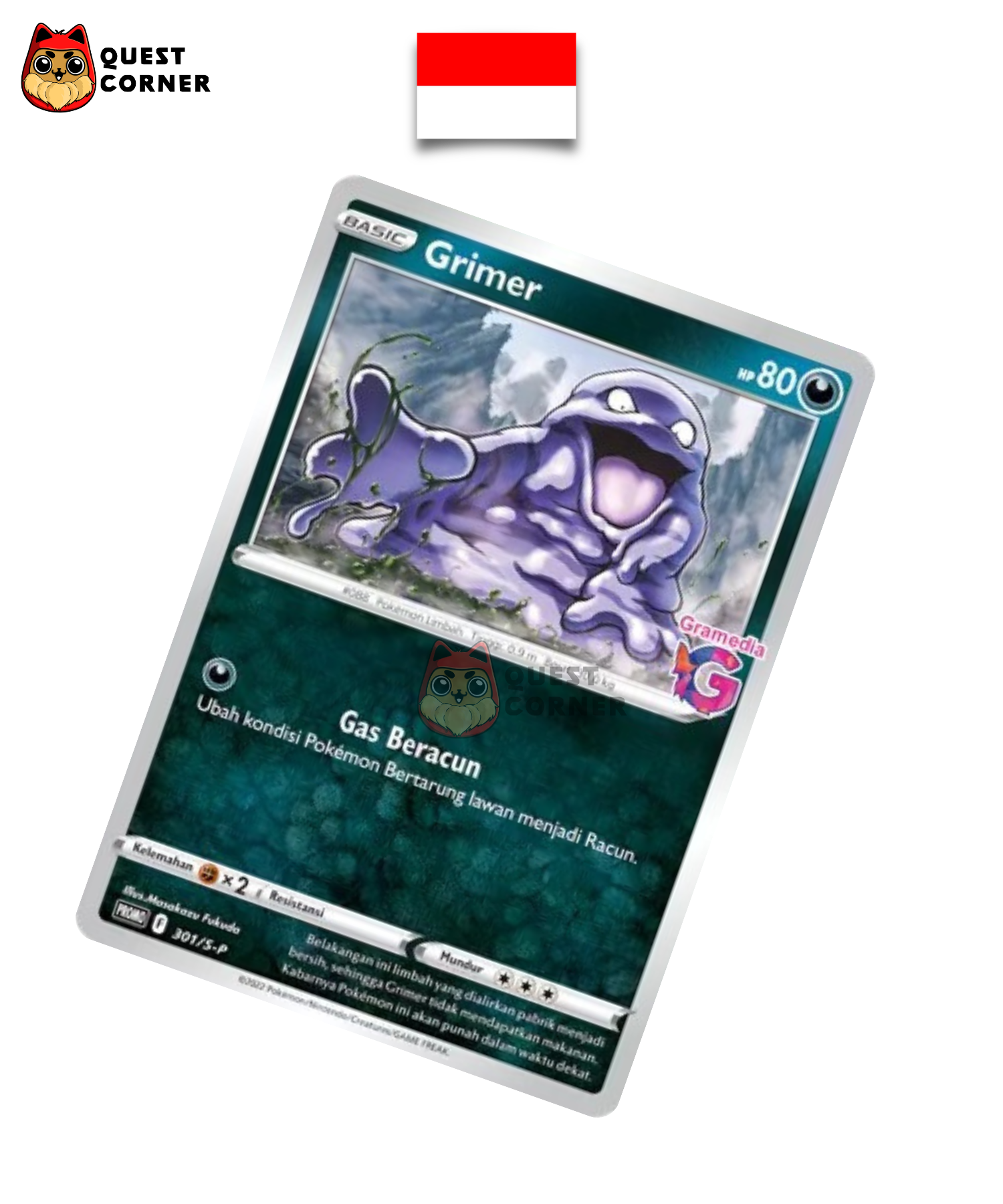 Carte Pokémon Tadmorv 301/S-P Promo Gramedia en indonésien